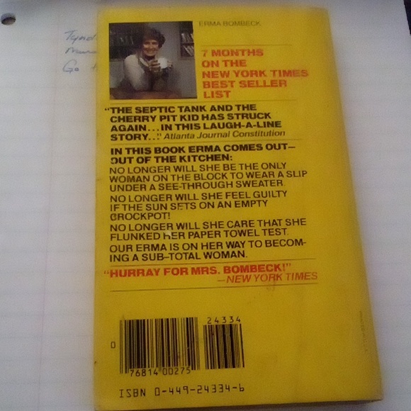 Vintage pre-owned paperback Aunt Erma's copebook - Picture 2 of 3